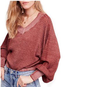 NWT Free People South Side Thermal in Cinnamon